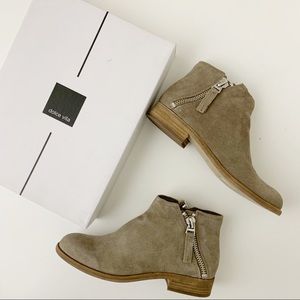 Dolce Vita Taupe Suede Ankle Boot